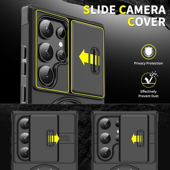 Camslide Stand obal, Samsung Galaxy S24 Ultra, modrý