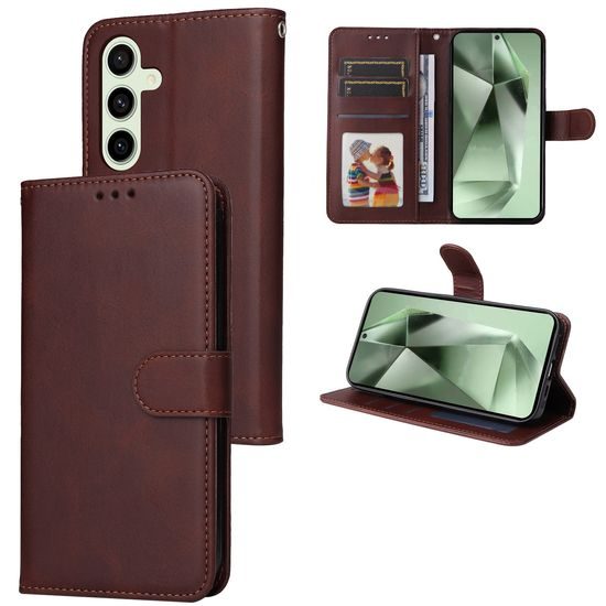 Magnet Case, Samsung Galaxy S24 FE, hnědý