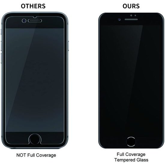 Privacy 5D Zaščitno kaljeno steklo, iPhone 7 / 8 / SE 2020