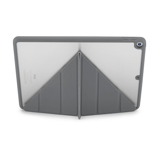 Pipetto Origami TPU θήκη, Apple iPad 10.2, 2019 / 2020 / 2021 (iPad 7 / 8 / 9), γκρι