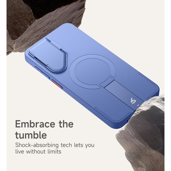 Suritch MagSafe Kickstand Camprotector obal Samsung Galaxy S26, světle modrý