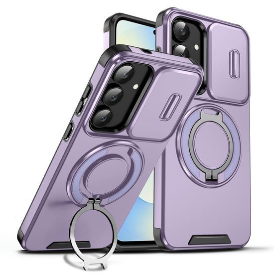 Camslide Stand maska, Samsung Galaxy S25 FE / S26 FE, ljubičasta