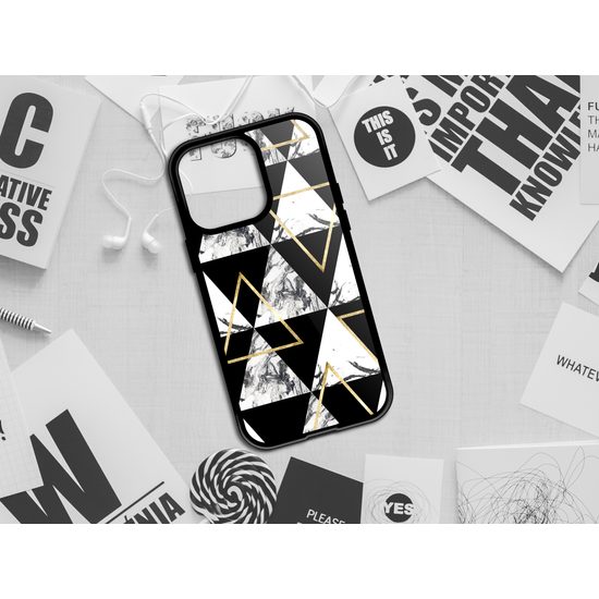 Momanio obal, iPhone 15 Pro Max, Marble triangle