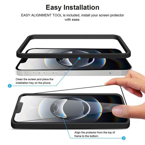 JP Πλήρες Πακέτο Προστατευτικών Γυαλιών, 2x 3D γυαλί με εφαρμογέα + 2x γυαλί για φακό, iPhone 16e