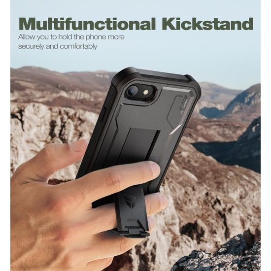 Dexnor 360 Kickstand Θήκη iPhone 7 / 8 / SE 2020 / 2022, Μαύρη