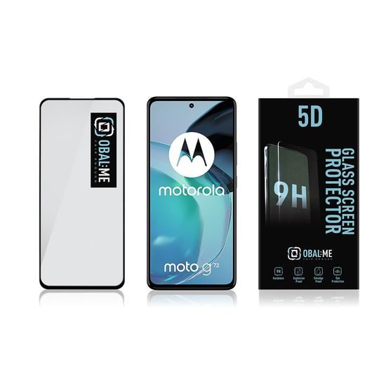 OBAL:ME 5D Tvrdené Sklo pre Motorola G72, čierne