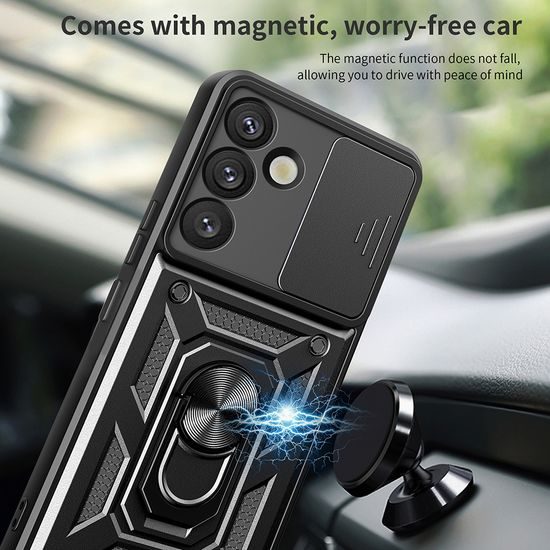 Techsuit CamShield, Samsung Galaxy S25 Plus, čierny