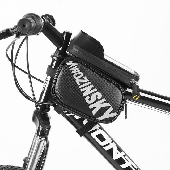 Geantă Wozinsky - pentru cadrul bicicletei, neagră (WBB21BK)