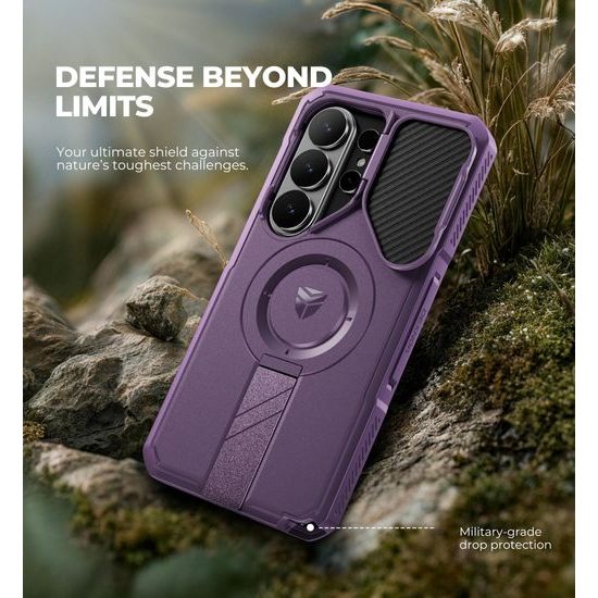 Dexnor MagSafe 360 Kickstand Camprotector θήκη Samsung Galaxy S26 Ultra, μωβ