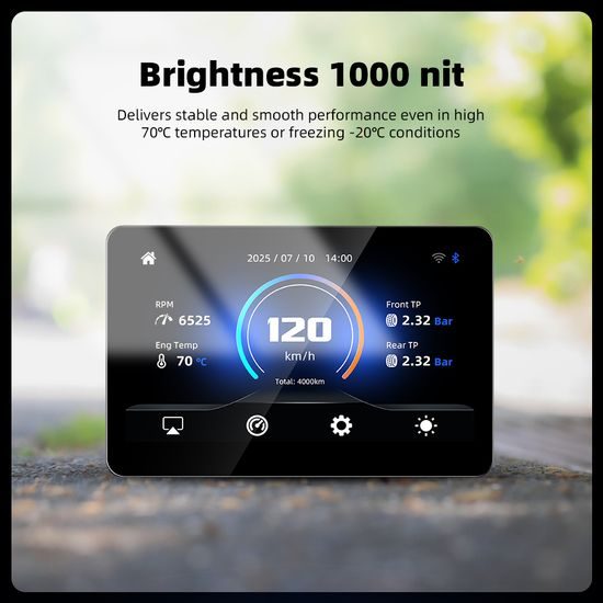 6" Trådløst display til BMW motorcykler, Apple CarPlay / Android Auto