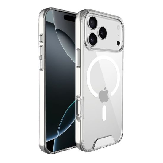 JP MagFit MagSafe θήκη με πιστοποίηση 1.2M SGS, iPhone 17 Pro Max, διάφανη