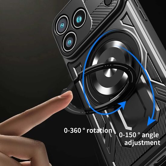 Techsuit RuggedCam, iPhone 17 Pro Max, μαύρο