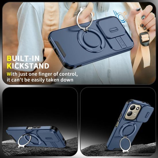Camslide Stand tok, Xiaomi Redmi 17, kék