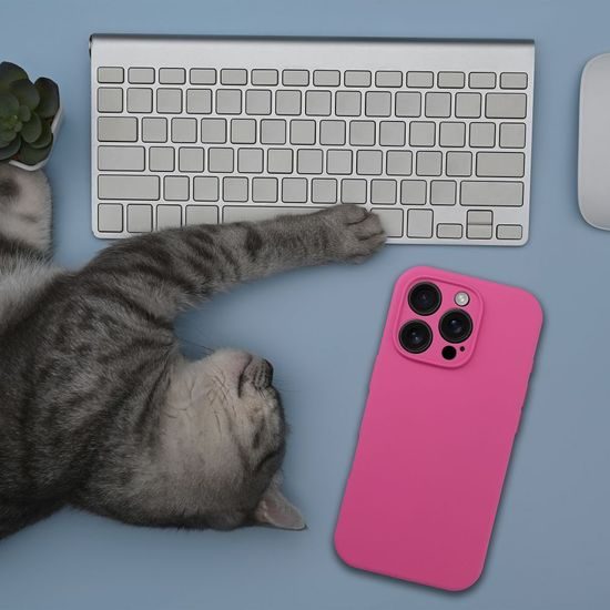 Σιλικονική θήκη με MagSafe, iPhone 16, ροζ