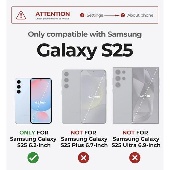 Dexnor MagSafe 360 Kickstand Camprotector maska Samsung Galaxy S25, crna