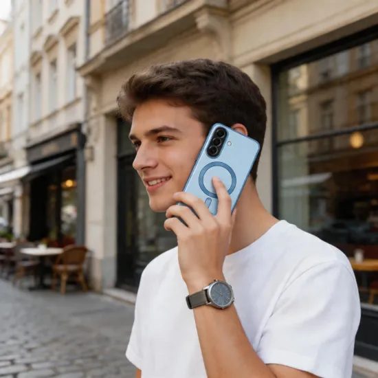 Tech-Protect MagFlex MagSafe cover til Samsung Galaxy A57 5G - Lyseblåt