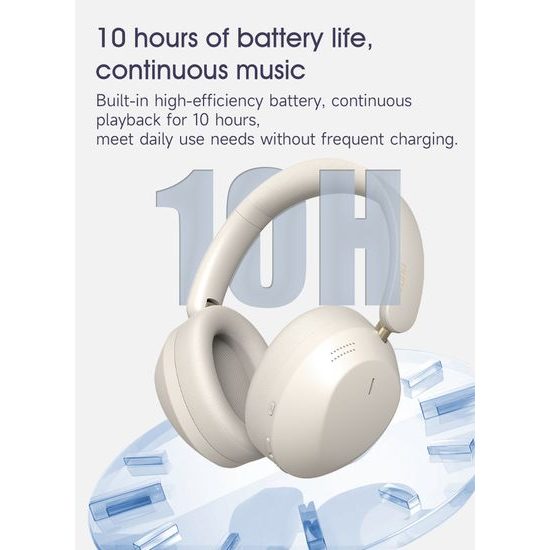 Dudao X22 Max Bezdrátová Bluetooth sluchátka, ANC, béžová