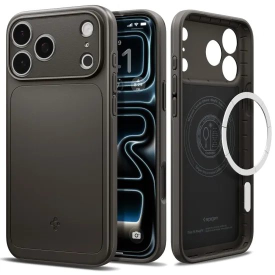 Spigen Thin Fit MagSafe, iPhone 17 Pro Max / 18 Pro Max, sivý