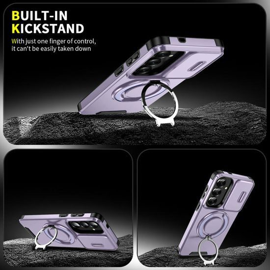 Θήκη Camslide Stand, Samsung Galaxy S26 Plus, μωβ