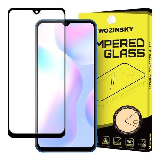 5D Προστατευτικό Γυαλί Οθόνης για Xiaomi Redmi 9A / 9C, Μαύρο