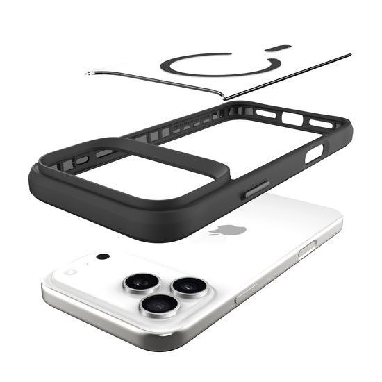 Θήκη JP MagFit MagSafe με πιστοποιητικό 3M SGS, iPhone 17 Pro Max, μαύρο