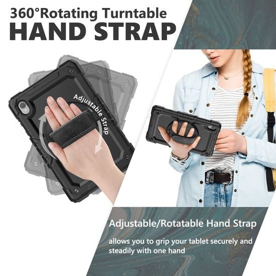 JP Solid360 Θήκη Tablet, Lenovo Tab M10 Plus 10.3 X606F, Μαύρο