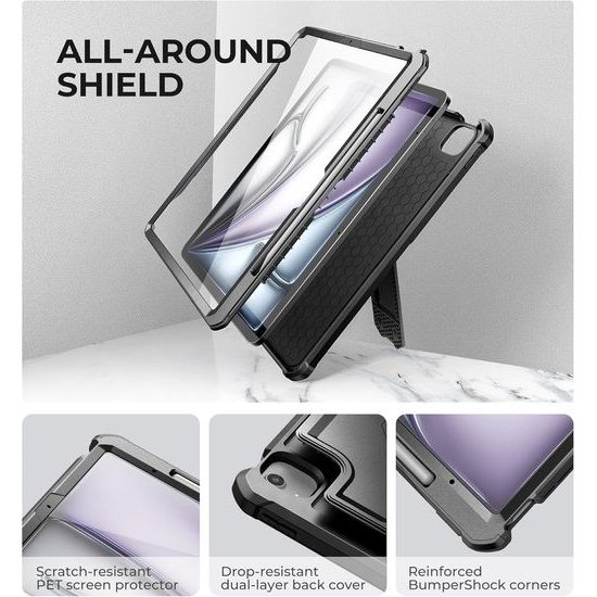 Dexnor 360 Kickstand borító iPad Air 13 2024, fekete