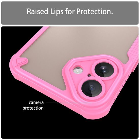 ArmorShield Hybrid Case, iPhone 16 Plus, ροζ