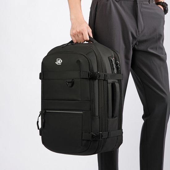 JP Batoh B23 s vákuovým kompresným vakom, 48*31*22~27 cm, čierny