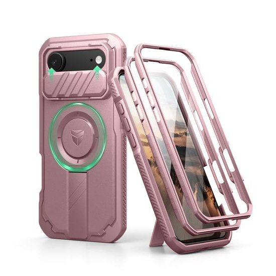 Θήκη Dexnor MagSafe Kickstand Camprotector iPhone Air, ροζ