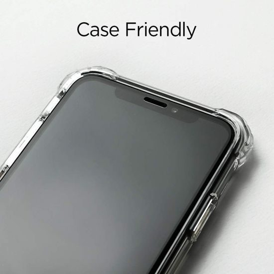 Spigen Full Cover Glass FC Folie de sticlă securizată, iPhone XS MAX / 11 Pro Max, neagră