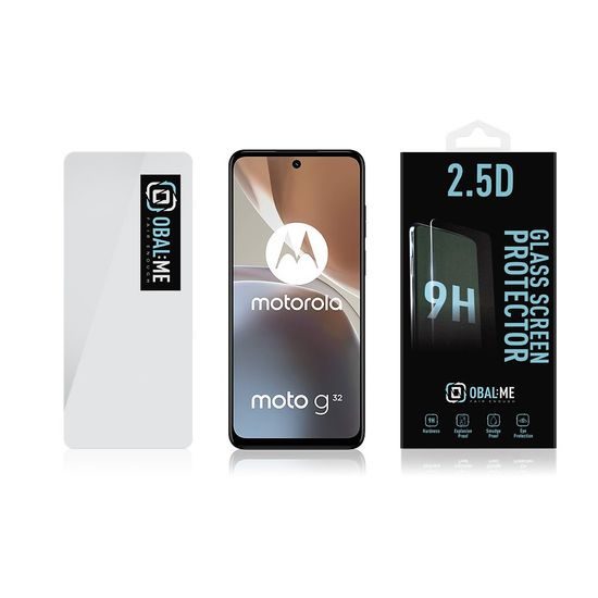 OBAL:ME 2.5D kaljeno steklo za Motorola G32, prozorno