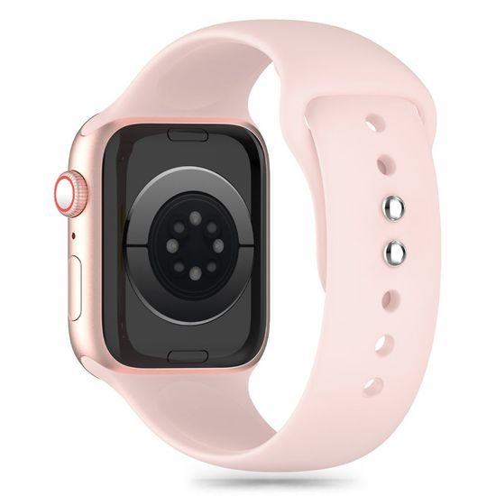 Tech-Protect Silicone rem til Apple Watch 8 / 9 / 10 / 11 / 12 / SE / Ultra (40 / 41 / 42 mm) - Lyserød