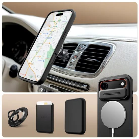 Tech-Protect Kevlar Aura MagSafe θήκη, iPhone Air, μαύρη