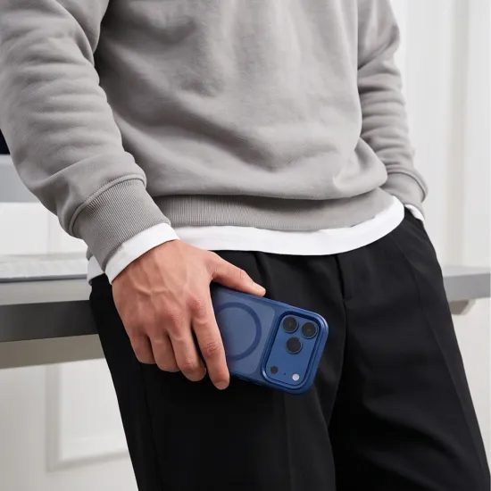 Tech-Protect MagMat MagSafe CC, iPhone 17 Pro / 18 Pro, modrý matný