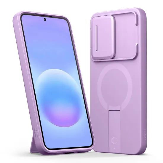 Tech-Protect Kevlar Aura MagSafe maska, Samsung Galaxy A57, ljubičasta