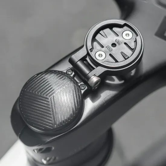 Rockbros WT-2 Fahrradcomputer-Halterung mit Platz für AirTag - Schwarz