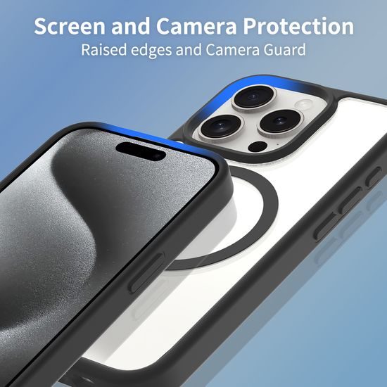 JP MagFit Clear MagSafe obal s N52 magnetom, iPhone 15 Pro, zelený