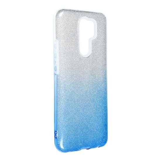 Obal Forcell Shining, Xiaomi Redmi 9, strieborno modrý
