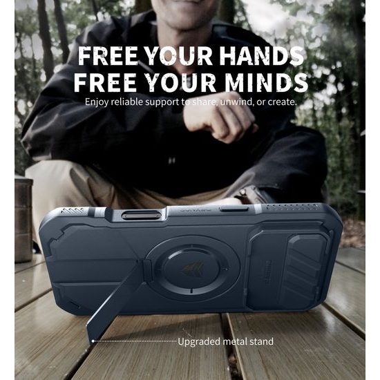 Dexnor MagSafe 360 Kickstand Camprotector θήκη iPhone Air, μπλε