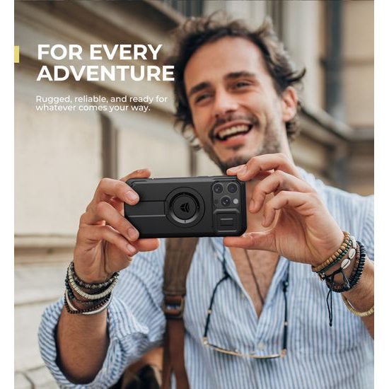 Dexnor MagSafe Kickstand Προστατευτική Θήκη iPhone 16 Pro Max, Μαύρη