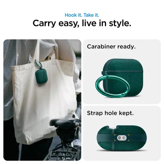 Spigen Urban Fit, Apple AirPods Pro 3, σκούρο πράσινο