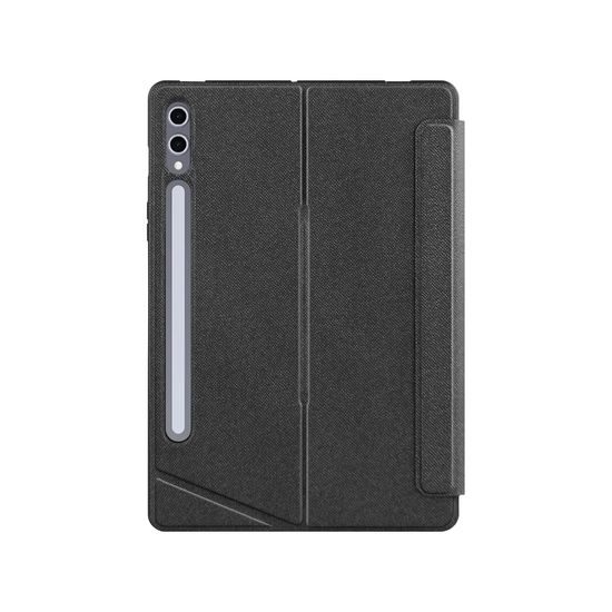 JP Magnetno etui z odstranljivo Bluetooth tipkovnico, touchpadom, osvetlitvijo, vrtljivim stojalom in držalom za stylus, Samsung Galaxy Tab S10 FE+, črno