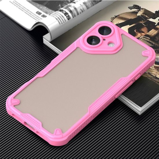 ArmorShield Hybrid Case, iPhone 16, Rosa