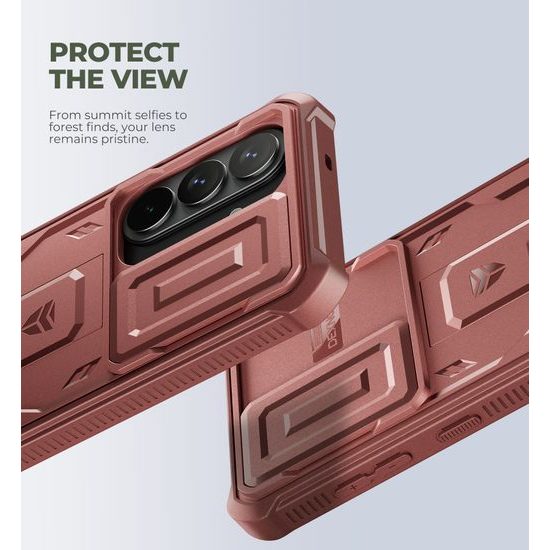 Custodia Dexnor 360 Kickstand Camprotector per Samsung Galaxy S26, bordeaux