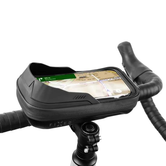 Odnímateľné puzdro na mobilný telefón na bicykel FIXED Bikee Bag 2, čierne