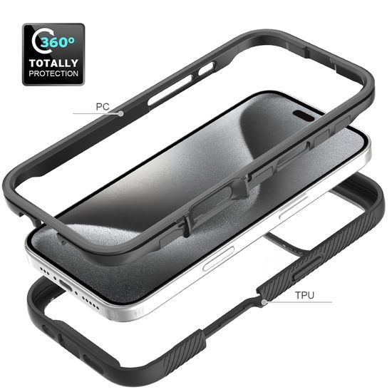 JP Defense360 θήκη, iPhone 16 Pro, μαύρη