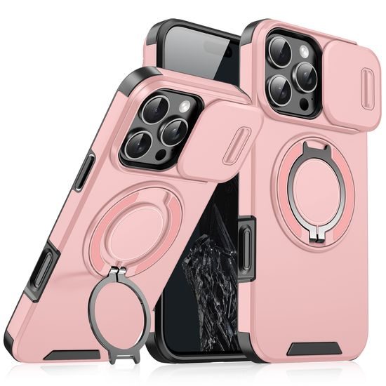 Camslide Stand obal, iPhone 16 Pro Max, ružový