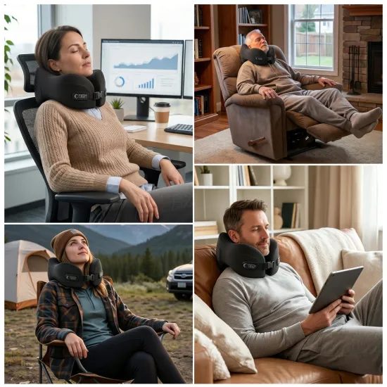 Tech-Protect ComfortRest reisipadja kaelatugi – must