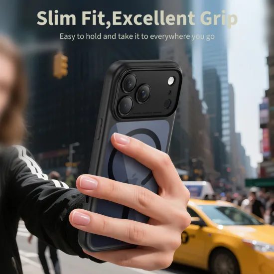 Tech-Protect MagPeak MagSafe CC, iPhone 17 Pro, μαύρο / διάφανο